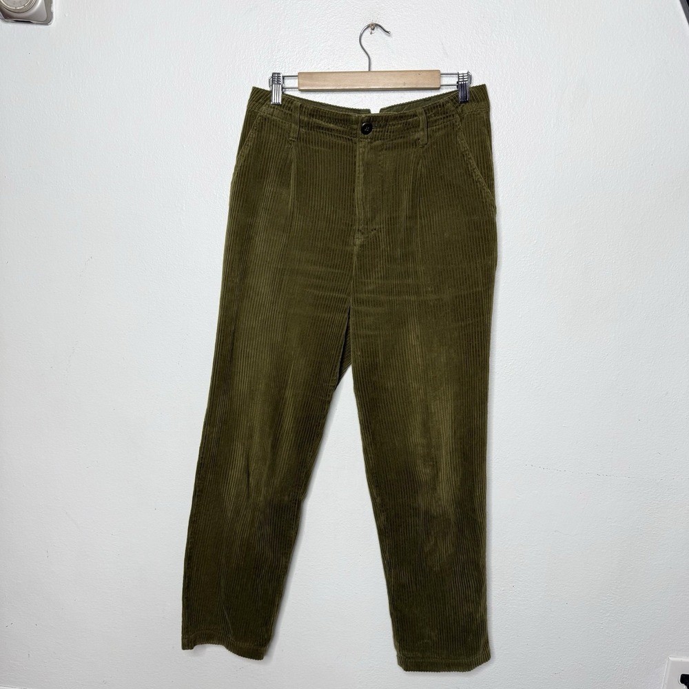 Alex Mill Boy Pant Olive Wide Wale Corduroy Cotton Heritage Pockets Women's 6